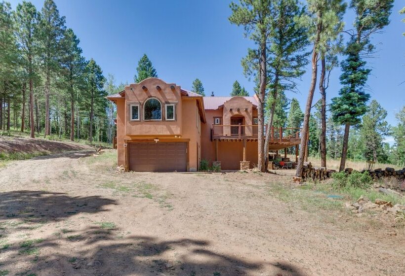 Southwestern Angel Fire Abode W/ Game Room