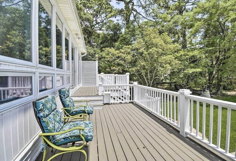 Waterfront Sunset Beach Escape W/ Dock & Golf View