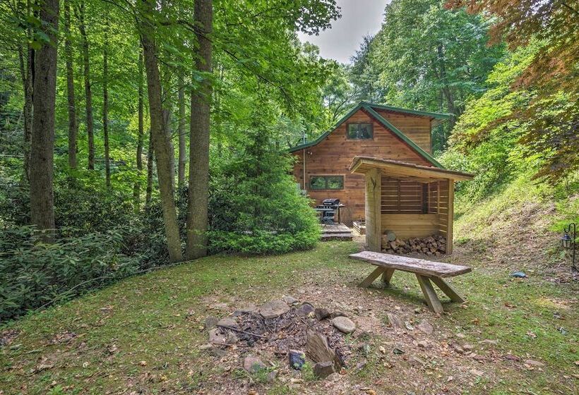 Streamside Bryson City Cabin W/ Hot Tub & Sauna