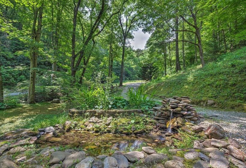 Streamside Bryson City Cabin W/ Hot Tub & Sauna