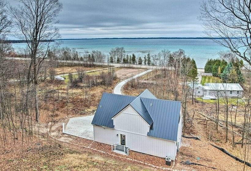 Suttons Bay Home W/ Fire Pit & Lake Views!