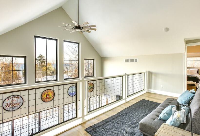 Suttons Bay Home W/ Fire Pit & Lake Views!