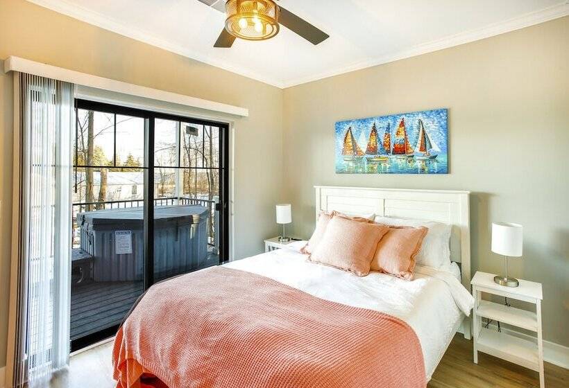 Suttons Bay Home W/ Fire Pit & Lake Views!