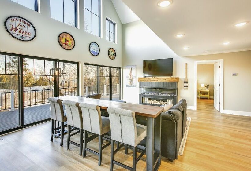 Suttons Bay Home W/ Fire Pit & Lake Views!