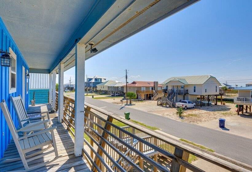 Waterfront Dauphin Island Home W/ Deck & Boat Dock