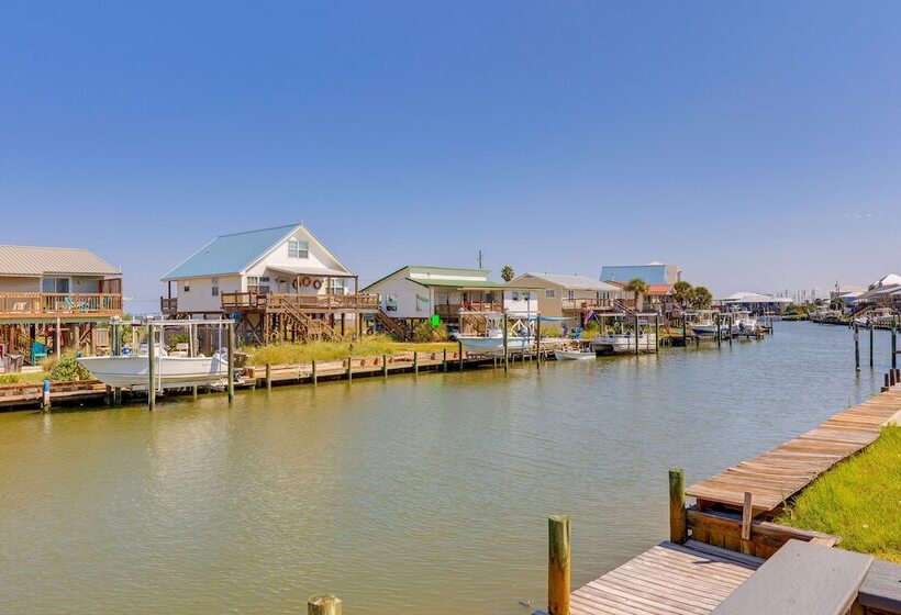Waterfront Dauphin Island Home W/ Deck & Boat Dock
