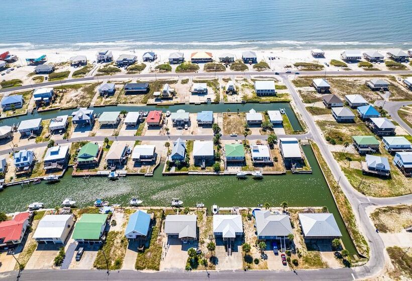 Waterfront Dauphin Island Home W/ Deck & Boat Dock