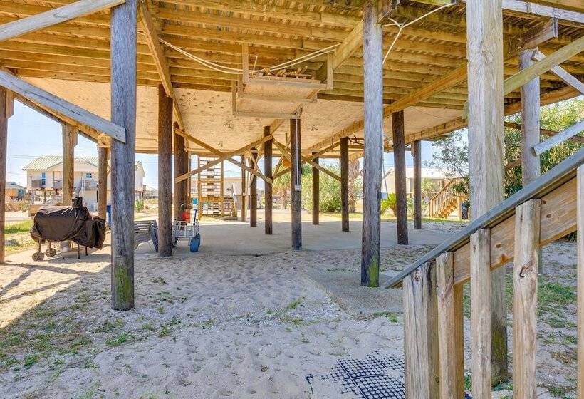 Waterfront Dauphin Island Home W/ Deck & Boat Dock