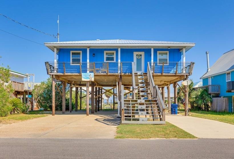 Waterfront Dauphin Island Home W/ Deck & Boat Dock
