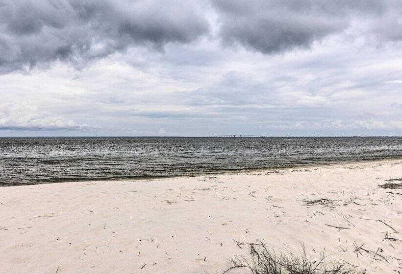Waterfront Dauphin Island Home W/ Deck & Boat Dock