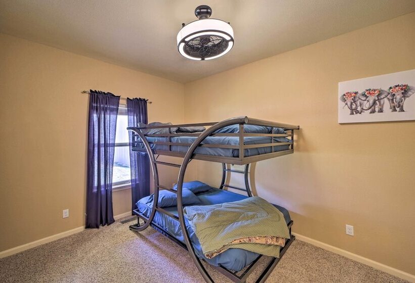 Waterfront Lake Eufaula Home: Multi Level Balcony