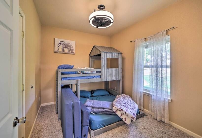 Waterfront Lake Eufaula Home: Multi Level Balcony