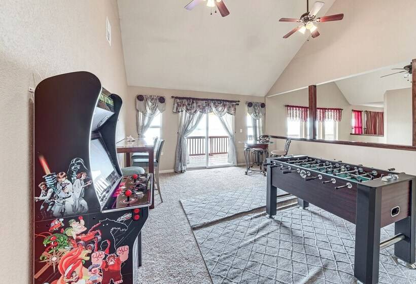 Waterfront Lake Eufaula Home: Multi Level Balcony