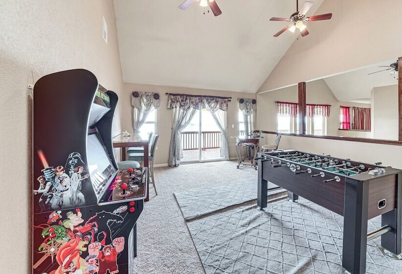 Waterfront Lake Eufaula Home: Multi Level Balcony
