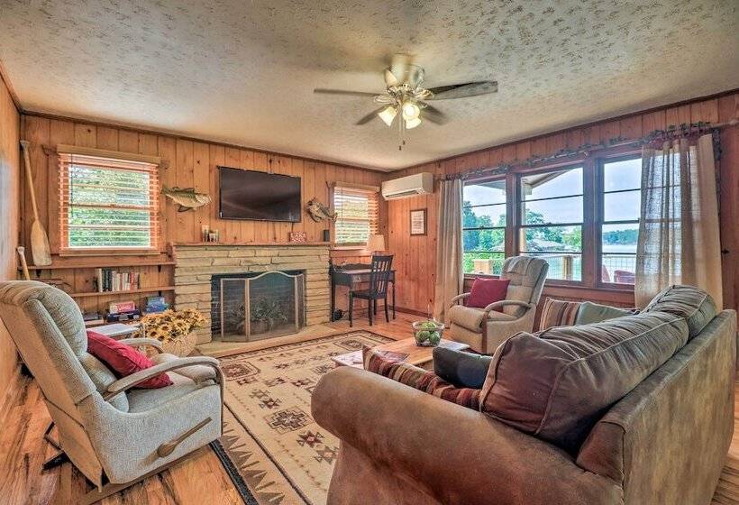 Waterfront Lake Martin Home W/ Grill & Beach!