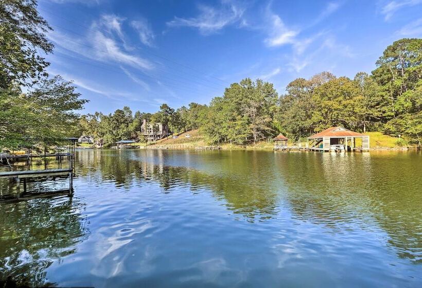 Waterfront Lake Martin Home W/ Private Dock & View