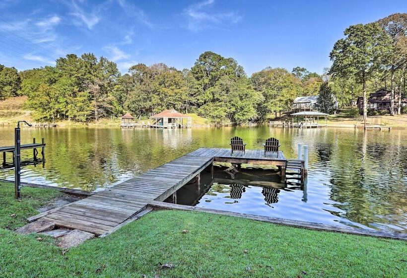 Waterfront Lake Martin Home W/ Private Dock & View