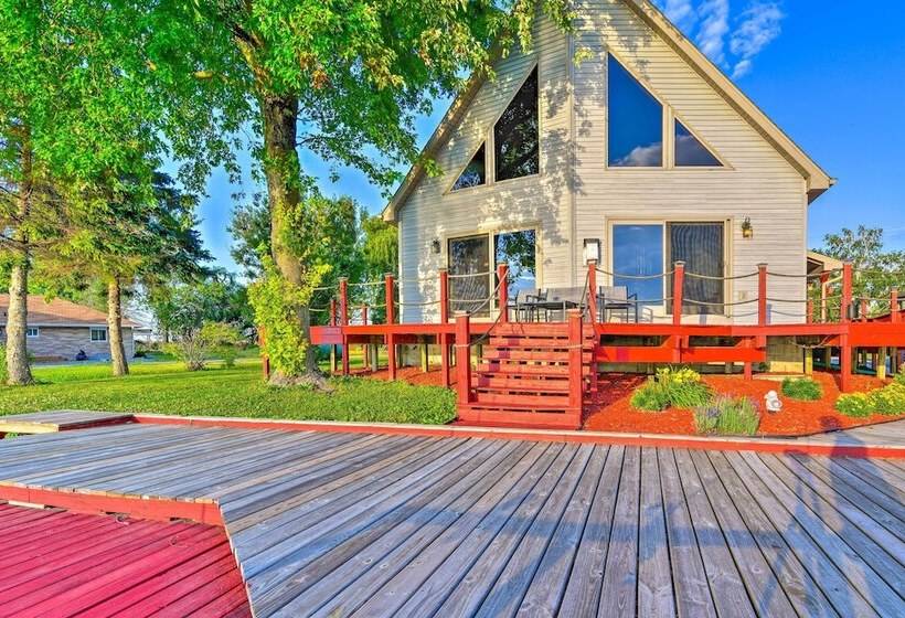 Waterfront Saginaw Bay Retreat W/ Grill & Yard!