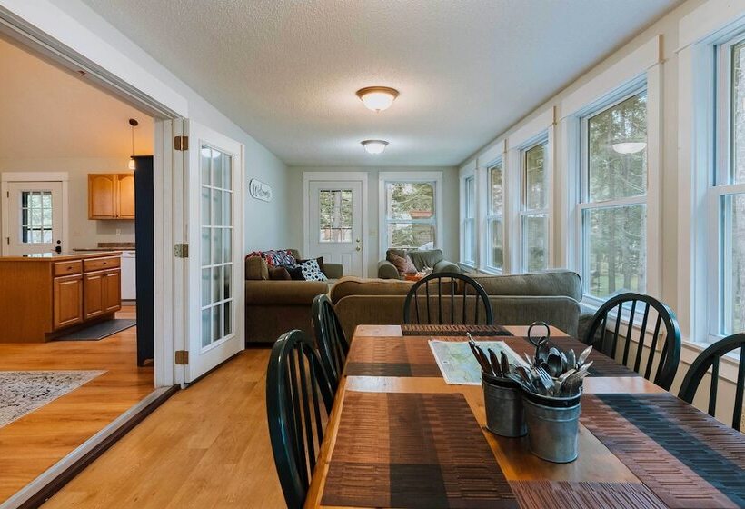 Waterfront Sebec Lake Home W/ Yard + Fire Pit