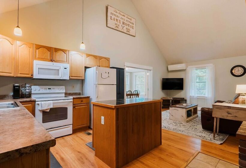 Waterfront Sebec Lake Home W/ Yard + Fire Pit