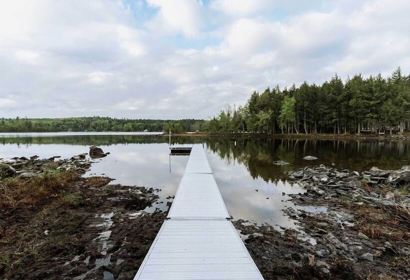 Waterfront Sebec Lake Home W/ Yard + Fire Pit