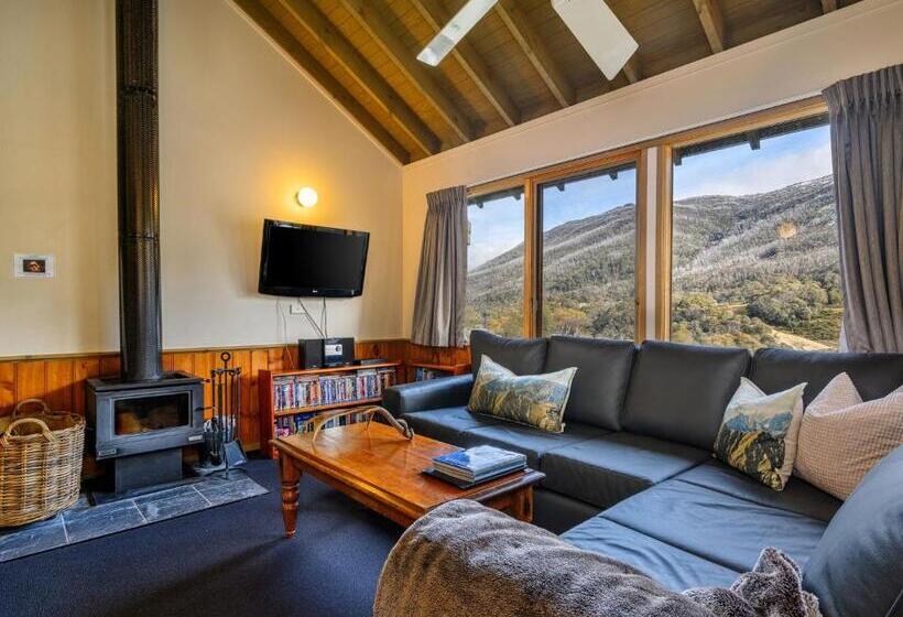 هتل Banjo 5 Two Bedroom And Loft With Alpine Views And Fireplace