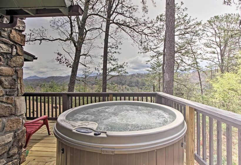 Camp Themed Sevierville Cabin W/ Hot Tub + Teepee!