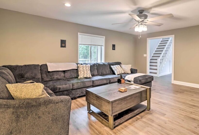 Chic Long Pond Family Home W/ Fire Pits & Deck!