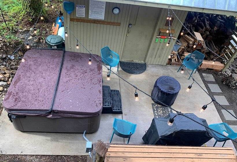 Cozy A Frame W/ Hot Tub, Fire Pit, & Fireplace!