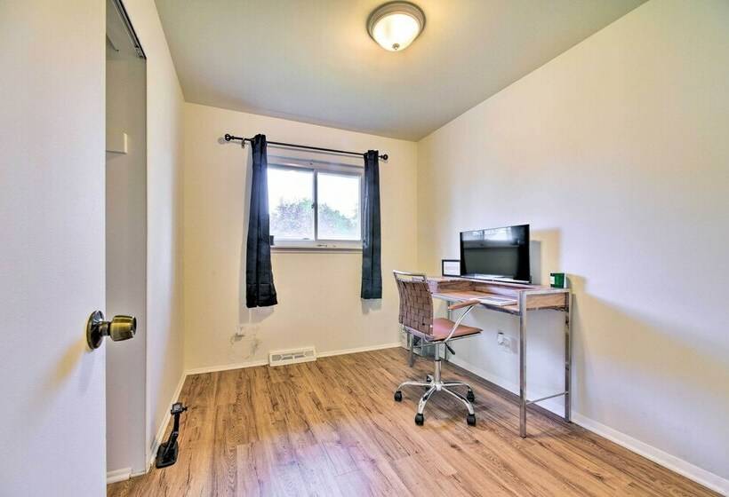 Cozy Center Line Home W/ Fenced Yard & Office