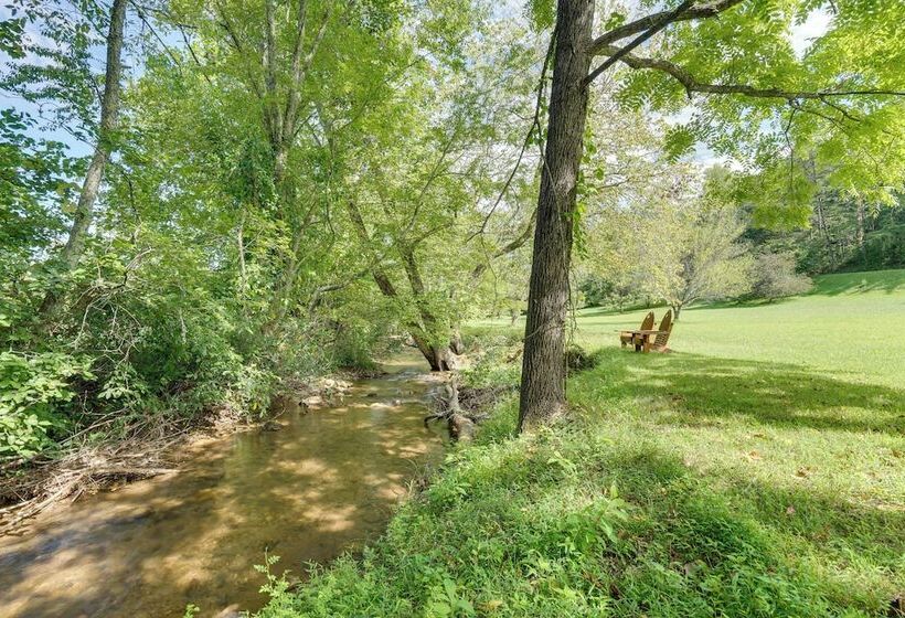 Cozy Creekside Cabin W/ Fire Pit & Views!