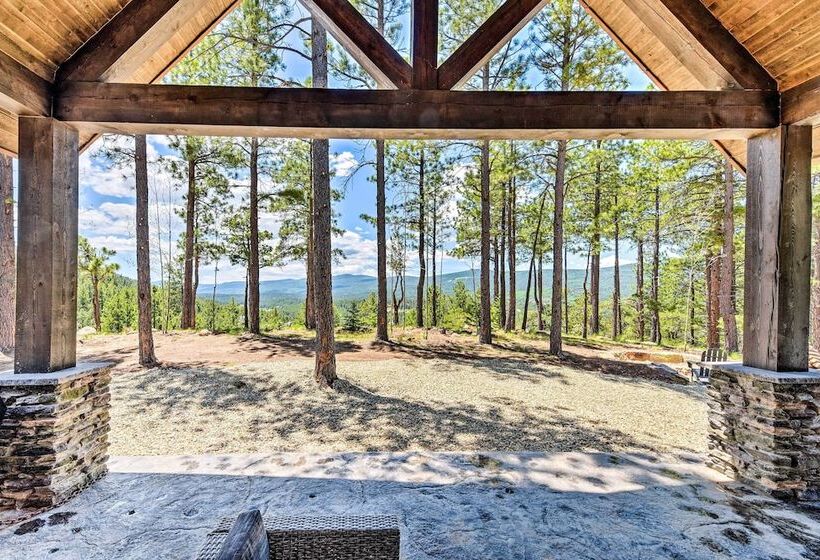 Custom Angel Fire Home: Views, Hot Tub & Fire Pit!
