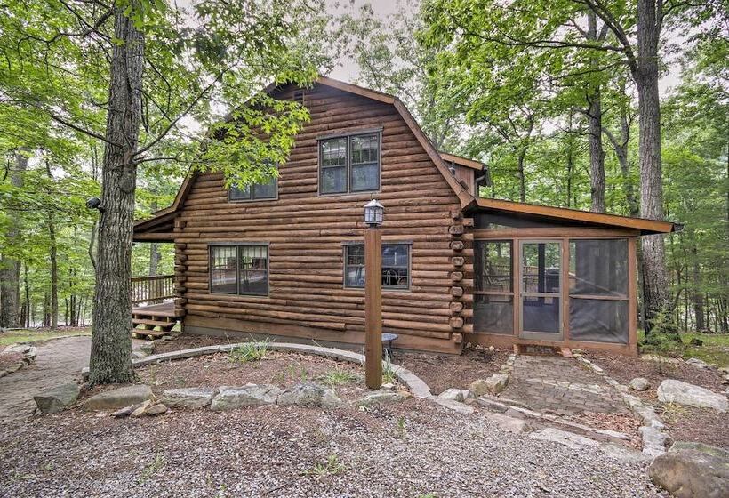 Family Friendly Massanutten Log Home W/ Views!