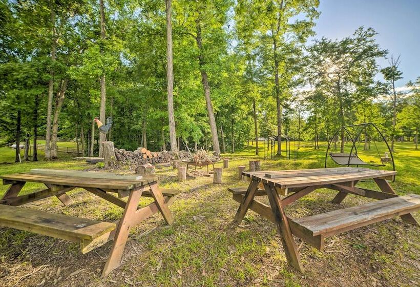 Family Leatherwood Resort Cabin W/ Fire Pit!
