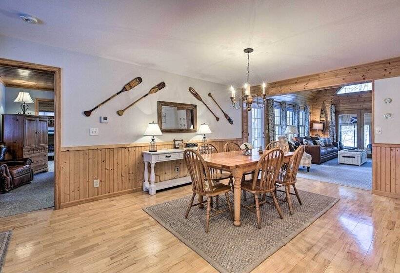 The Minocqua Blue House  W/ Private Beach & Pier