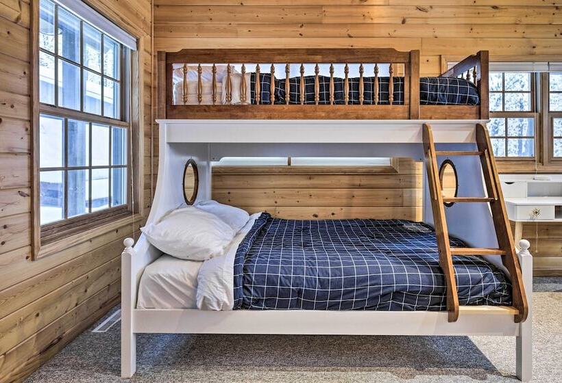 The Minocqua Blue House  W/ Private Beach & Pier