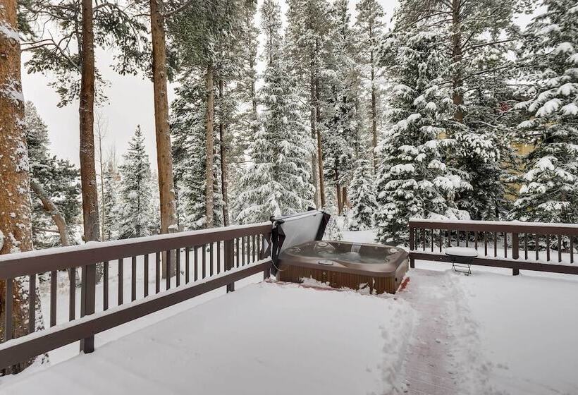 Hot Tub & Ski Shuttle: Forested Breckenridge Home!