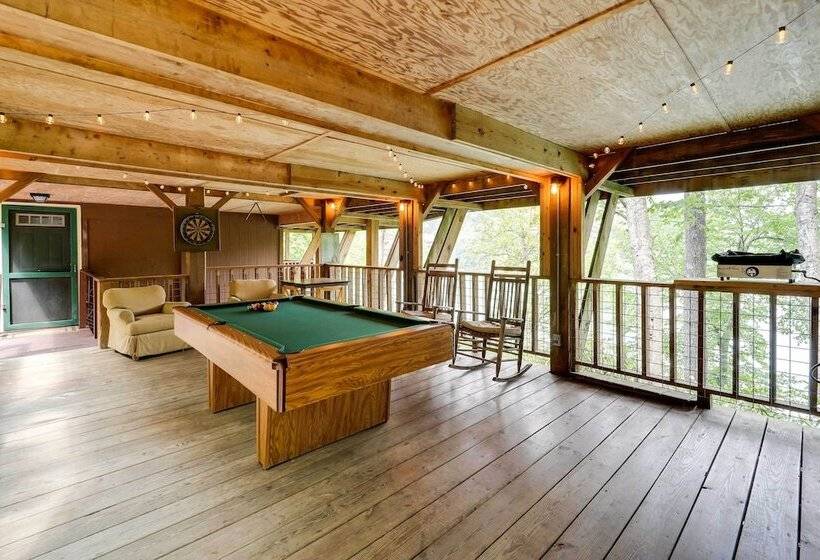 Lakefront Butler Retreat W/ Hot Tub & Dock!