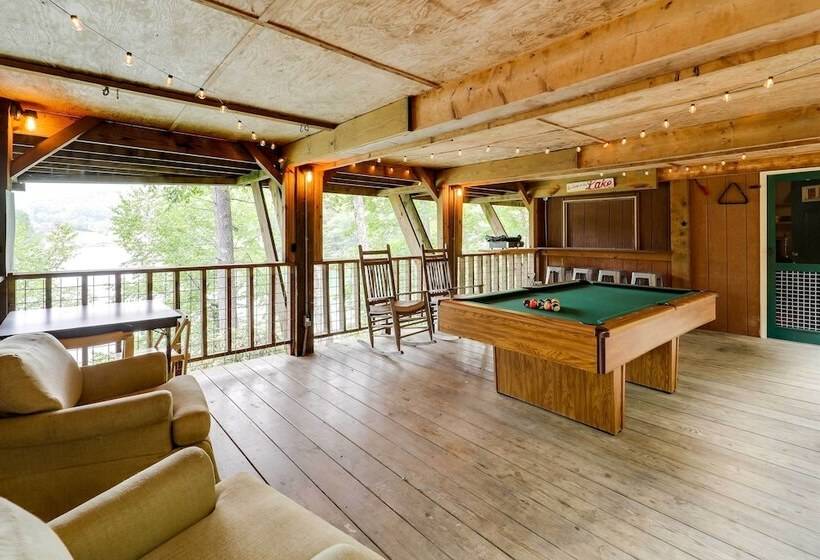 Lakefront Butler Retreat W/ Hot Tub & Dock!