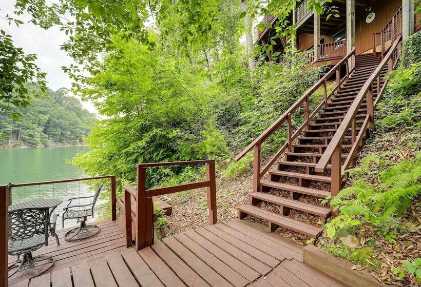 Lakefront Butler Retreat W/ Hot Tub & Dock!