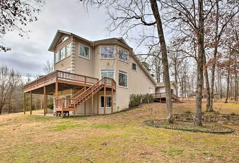 Lakefront Hot Springs Home W/ Deck & Boat Dock