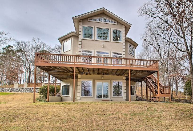 Lakefront Hot Springs Home W/ Deck & Boat Dock