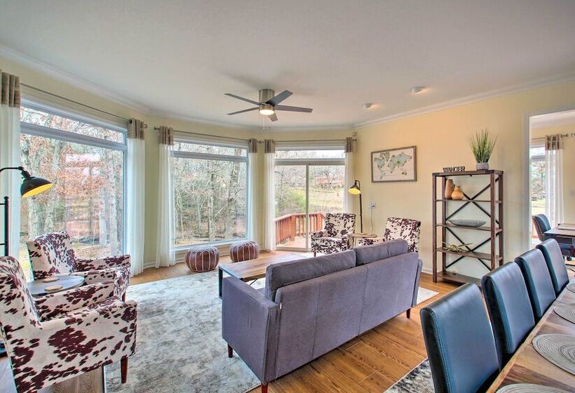 Lakefront Hot Springs Home W/ Deck & Boat Dock