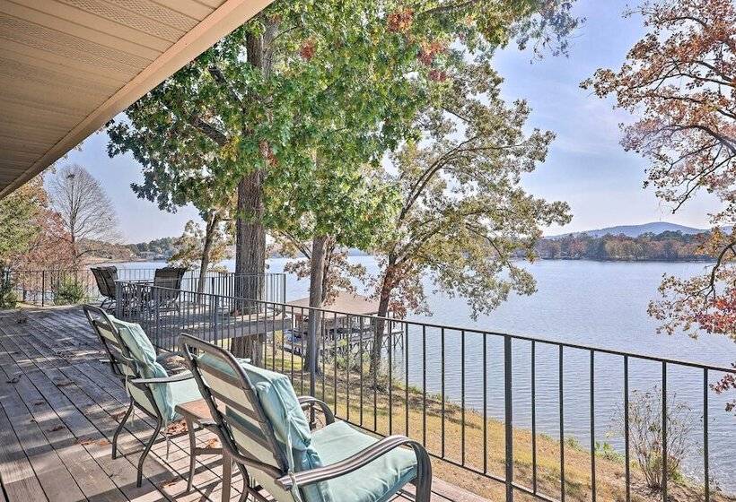 Hot Tub & Dock: Lakefront Home In Hot Springs