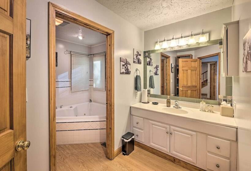 Majestic Caldwell Retreat W/ Wraparound Deck!