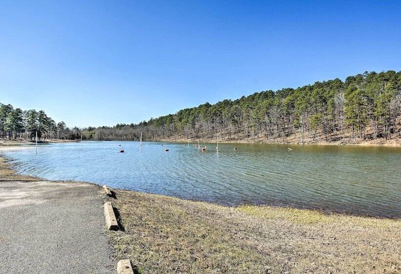 Arkansas Log Cabin Rental Near Lake Greeson!