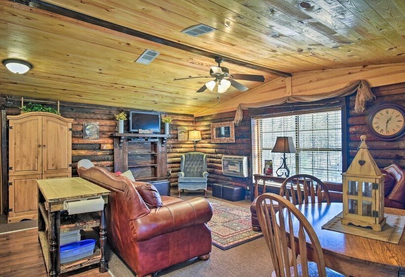 Arkansas Log Cabin Rental Near Lake Greeson!
