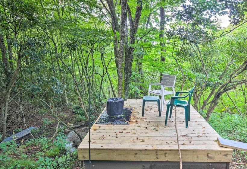 2 Decks + Views: Spruce Pine Cabin On 8 Acres
