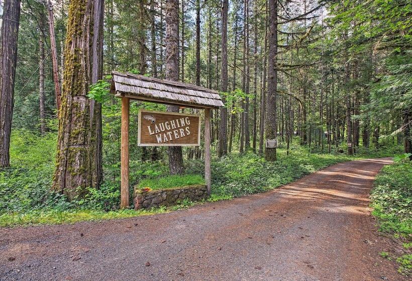 Quiet & Romantic Riverfront Mckenzie Bridge Cabin!