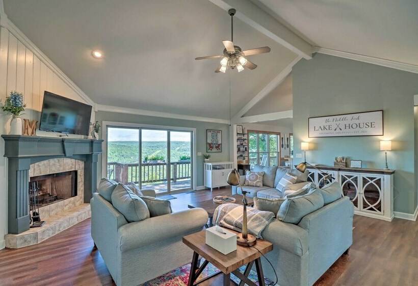 Rustic Lake View Home Near Greers Ferry Lake